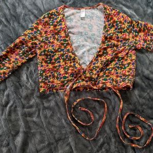 American Apparel Floral Julliard Top